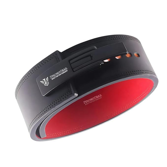 STRONGGEAR™ 13MM Weightlifting Lever Belt for Man and Women, Crafted from Heavy Duty Genuine Leather with Heavy Duty Buckle, Professional Weight Lifting Belt